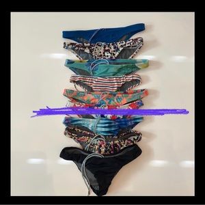 Jolyn Bikini Bottoms Bundle of 8 Size Small